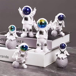 Foto 4 | Foto 4 | Set De Estatuas Ni-jasw Gradient Astronaut 4 Figuras De Spaceman - Venta Internacional.