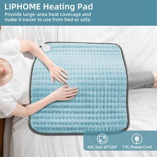 Foto 6 | Foto 6 | Almohadilla Térmica Liphome Xxl Para Aliviar El Dolor De Espalda 20x24 Cm - Venta Internacional.