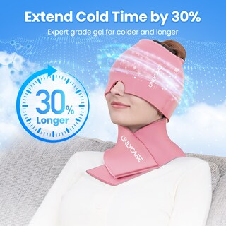 Foto 2 | Foto 2 | Juego De Bolsas De Hielo Para Cuello Y Gorro Para Aliviar La Migraña Onlycare - Venta Internacional.