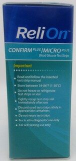 Foto 2 | Foto 2 | Tiras Reactivas De Glucosa En Sangre Relion Confirm Plus/micro Plus - Venta Internacional.