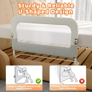 Foto 4 | Foto 4 | Barandilla De Protección De Cama Omzer Plegable Y Ajustable En Altura 82 Cm - Venta Internacional.