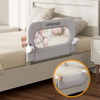Foto 1 | Foto 1 | Barandillas De Cama Upgogo Plegables Para Cuna Gris 33 X 23 6 Cm - Venta Internacional.