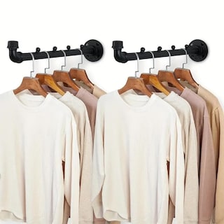 Foto 6 | Foto 6 | Barra De Ropa Wall Pipe Homeyeeng De Metal Pesado 2 Unidades - Venta Internacional.