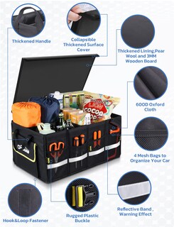 Foto 4 | Foto 4 | Organizador Oasser Para Maletero De Coche Plegable Impermeable 55 L Color Negro - Venta Internacional.