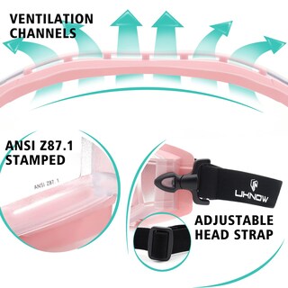 Foto 5 | Foto 5 | Gafas De Seguridad Uknow Antivaho Con Lentes Transparentes Sobre Gafas - Venta Internacional.