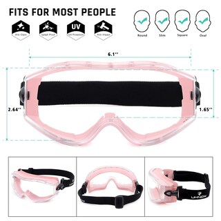 Foto 7 | Foto 7 | Gafas De Seguridad Uknow Antivaho Con Lentes Transparentes Sobre Gafas - Venta Internacional.