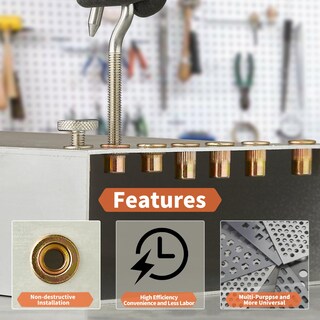 Foto 5 | Foto 5 | Juego De Herramientas De Instalación De Tuercas De Remache Ez-nutul Con 25 Tuercas De Remache - Venta Internacional.