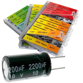 Foto 1 | Foto 1 | Juego De Condensadores Eeeee 0.1uf-2200uf 633 Piezas 30 Valores Con Tapa De Caja - Venta Internacional.