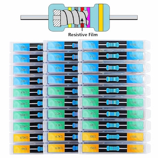 Foto 7 | Foto 7 | Kit De Resistencias Aurevita Película Metálica Al 1% 1/2 W 600 Unidades 30 Valores - Venta Internacional.