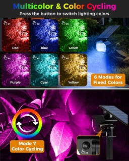 Foto 2 | Foto 2 | Focos Solares Btfarm Outdoor Que Cambian De Color Paquete De 4 - Venta Internacional.