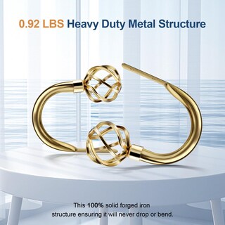 Foto 3 | Foto 3 | Soportes Para Cortinas Hikmlk Mirror De Metal Dorado 2 Unidades - Venta Internacional.
