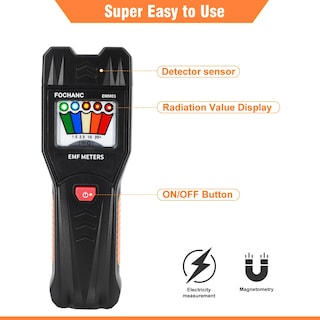 Foto 3 | Foto 3 | Comprobador De Equipos De Caza De Fantasmas Emf Meter Fochanc Negro - Venta Internacional.