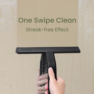 Foto 2 | Foto 2 | Escobilla De Ducha Dancemoon Justhang Para Puertas De Cristal De 25 Cm Color Negro - Venta Internacional.