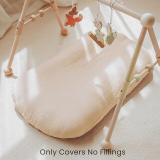 Foto 4 | Foto 4 | Funda De Tumbona Para Bebé Konssy  100% Algodón  2 Unidades  Color Gris Trigo - Venta Internacional.