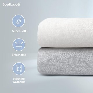 Foto 4 | Foto 4 | Fundas Para Cambiadores Jool Baby  Paquete De 2  Suaves  Blanquecinas Y Grises - Venta Internacional.