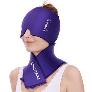Foto 1 | Foto 1 | Juego De Bolsas De Hielo Para Cuello Y Gorro Para Aliviar La Migraña Onlycare - Venta Internacional.
