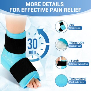 Foto 2 | Foto 2 | Compresa De Hielo Para Tobillo Y Pie Comfytemp Tamaño Grande Para Fascitis Plantar - Venta Internacional.