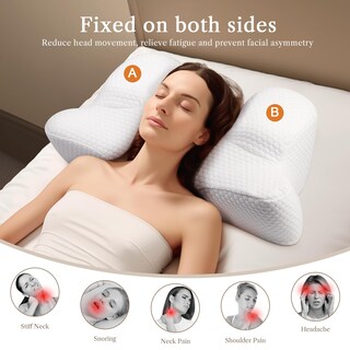 Foto 4 | Foto 4 | Almohada De Belleza Cervical Benazcap Espuma Viscoelástica Blanca - Venta Internacional.