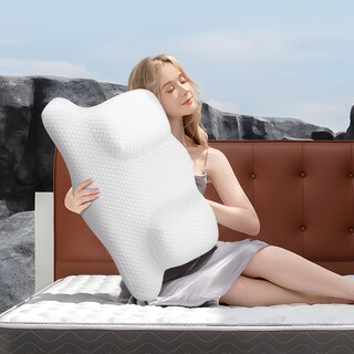 Foto 5 | Foto 5 | Almohada De Belleza Cervical Benazcap Espuma Viscoelástica Blanca - Venta Internacional.