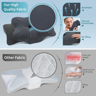 Foto 3 | Foto 3 | Almohada Cervical Donama Contour Espuma Viscoelástica Soporte Para Cuello - Venta Internacional.