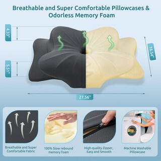 Foto 6 | Foto 6 | Almohada Cervical Donama Contour Espuma Viscoelástica Soporte Para Cuello - Venta Internacional.