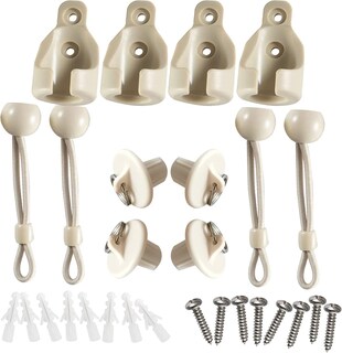 Foto 1 | Foto 1 | Kit Bungee Con Tapones De Cierre De Repuesto Universal Para Parasoles - Venta Internacional.