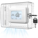 Caja De Seguridad Para Termostato Gedreew Grande Transparente Con Llave Honeywell - Venta Internacional.