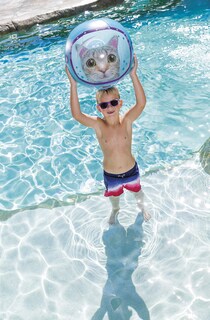 Foto 3 | Foto 3 | Pelota De Playa Inflable Toysmith Space Cat Para Niños Y Niñas A Partir De 3 Años - Venta Internacional.