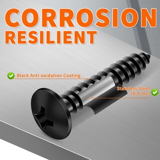 Foto 3 | Foto 3 | Tornillos Para Madera Tpohh #6 X 45 Mm 18-8 (a2) De Acero Inoxidable 100 Unidades - Venta Internacional.