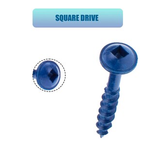 Foto 2 | Foto 2 | Tornillos Lupanter #8 × 1 Pulgada Con Orificio De Bolsillo 500 Unidades Revestidos De Azul - Venta Internacional.