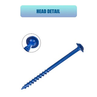 Foto 4 | Foto 4 | Tornillos Lupanter #8 × 1 Pulgada Con Orificio De Bolsillo 500 Unidades Revestidos De Azul - Venta Internacional.