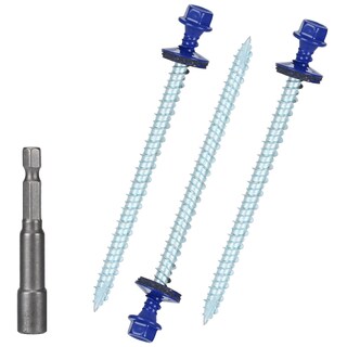 Foto 1 | Foto 1 | Tornillos Metálicos Para Techos Bobibbi 10 X 7 62 Cm Color Azul 250 Unidades - Venta Internacional.