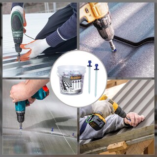 Foto 4 | Foto 4 | Tornillos Metálicos Para Techos Bobibbi 10 X 7 62 Cm Color Azul 250 Unidades - Venta Internacional.