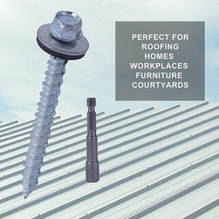 Foto 6 | Foto 6 | Tornillos Metálicos Para Techos Bhtop 400 Piezas 10 X 2 54 Cm Con Arandela Epdm - Venta Internacional.