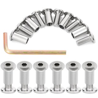 Foto 1 | Foto 1 | Pernos Para Muebles Xrfoiniu 50 Unidades M8 X 20 Mm Plateados Con Tuerca Cilíndrica - Venta Internacional.