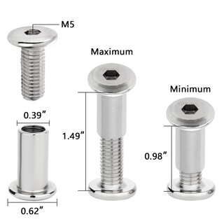 Foto 3 | Foto 3 | Pernos Para Muebles Xrfoiniu 50 Unidades M8 X 20 Mm Plateados Con Tuerca Cilíndrica - Venta Internacional.