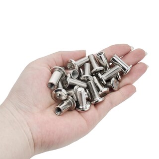 Foto 4 | Foto 4 | Pernos Para Muebles Xrfoiniu 50 Unidades M8 X 20 Mm Plateados Con Tuerca Cilíndrica - Venta Internacional.