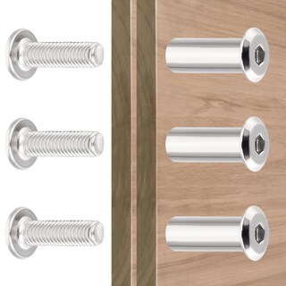 Foto 5 | Foto 5 | Pernos Para Muebles Xrfoiniu 50 Unidades M8 X 20 Mm Plateados Con Tuerca Cilíndrica - Venta Internacional.