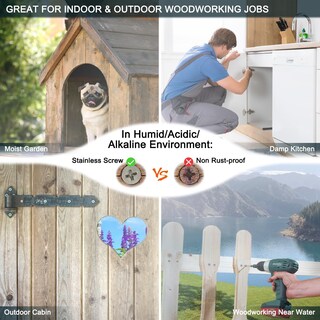 Foto 4 | Foto 4 | Tornillos Para Madera Easekinder 304 De Acero Inoxidable #10 X 2 (35 Piezas) - Venta Internacional.