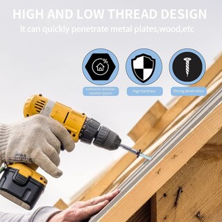 Foto 6 | Foto 6 | Tornillos Metálicos Para Techos Bobibbi 10 X 7 62 Cm Color Marrón 250 Unidades - Venta Internacional.