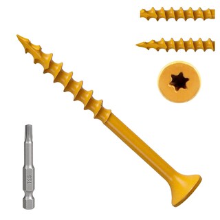 Foto 1 | Foto 1 | Tornillos De Cubierta Fmjdnls 5 Cm Madera #8 × 5 Cm 200 Unidades Revestidos De Epoxi Color Canela - Venta Internacional.