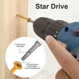 Foto 6 | Foto 6 | Tornillos De Cubierta Fmjdnls 5 Cm Madera #8 × 5 Cm 200 Unidades Revestidos De Epoxi Color Canela - Venta Internacional.