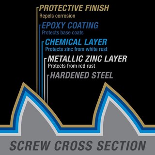 Foto 5 | Foto 5 | Tornillos Para Madera Power Pro 48595 #8 X 1-1/2 Color Bronce Con Revestimiento Epoxídico - Venta Internacional.