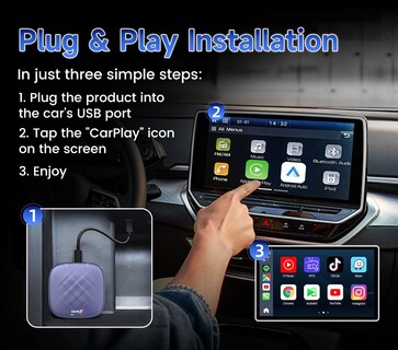 Foto 7 | Foto 7 | Carlinkit Tbox Plus Android 13.0 Carplay Box Para Carplay Con Cable - Venta Internacional.