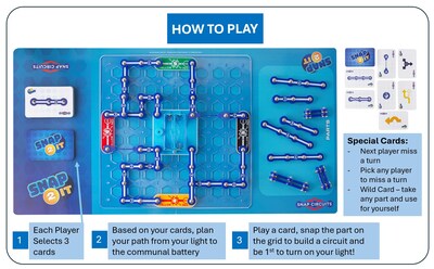 Foto 2 | Foto 2 | Juego De Mesa Snap Circuits Snap 2 It Family Game Night 7+ Y - Venta Internacional.
