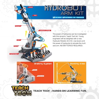Foto 2 | Foto 2 | Hydrobot Arm Kit Teach Tech Hydraulic Stem Juguete Para Niños Mayores De 12 Años - Venta Internacional.
