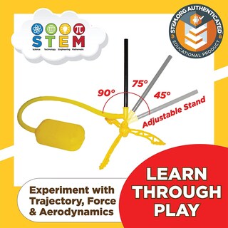 Foto 6 | Foto 6 | Lanzador Original Toy Stomp Rocket Con 6 Cohetes Led De Más De 5 Años - Venta Internacional.