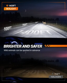 Foto 2 | Foto 2 | Faros Antiniebla Sealight 9005/hb3 Y 9006/hb4 Powersports Paquete De 4 - Venta Internacional.