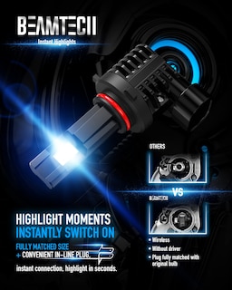 Foto 3 | Foto 3 | Bombillas Antiniebla Beamtech 9012 Hir2 6500 K Xenón Blanco (paquete De 2) - Venta Internacional.