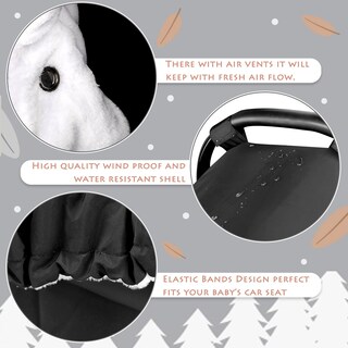 Foto 2 | Foto 2 | Fundas De Invierno Para Asientos De Coche Swesen Para Bebés Negras - Venta Internacional.